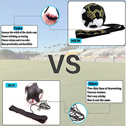 Taeku Soccer Trainer Adjustable Football Kick Training Equipment Control Skills Waist Practice Belt Volleyball Rugby Trainer Aid Universal Fits Size 3, 4, 5 Footballs for Kids Teens - color: 4 Gurte