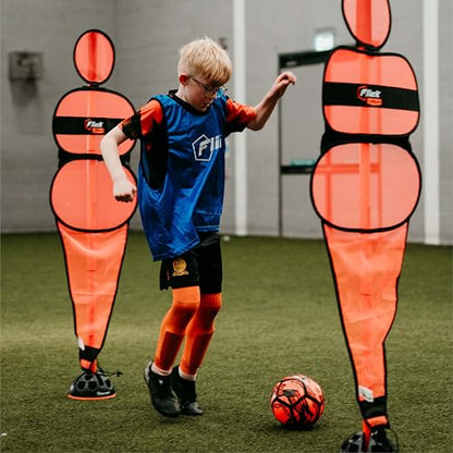 Football Flick Unisex Youth Flick Urban Essentials Set Football Training, Orange,Black, 680mmx380mmx130mm UK