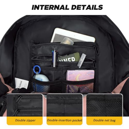 Goloni Soccer Bag, Basketball Bag with Ball Compartment & Shoe Compartment,Large Soccer Backpack for Basketball,Gym，Football - color: Meat meal