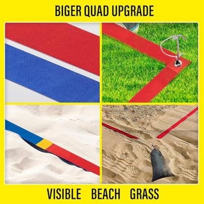 Beach Volleyball Courts Boundaries Line Kits Beach Volleyball Line with Ground Nails Volleyball Courts Webbing Marker