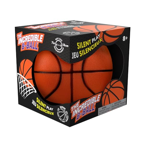 Incredible B-Ball Silent Play. A Foam Basketball, 7" (18cm), Orange