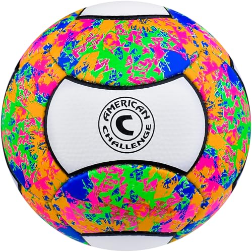 Carnaval 18 Panel Soccer Ball – Professional Training Soccer Ball for Grass Fields – Durable TPU Machine Stitched Soccer Balls – Sizes 3, 4 & 5 – Outdoor Practice & Match Play