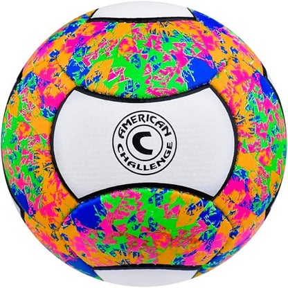 Carnaval 18 Panel Soccer Ball – Professional Training Soccer Ball for Grass Fields – Durable TPU Machine Stitched Soccer Balls – Sizes 3, 4 & 5 – Outdoor Practice & Match Play