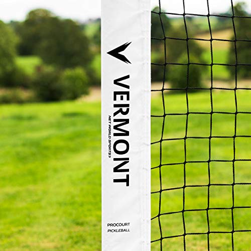 Vermont Procourt Pickleball Net & Post - 100% Portable Freestanding Net | 10ft or 22ft Net (IFP Match Regulation) | Tournament Pickleball Net | Heavy Duty Long-Lasting Net - size: 22ft [Full Court]