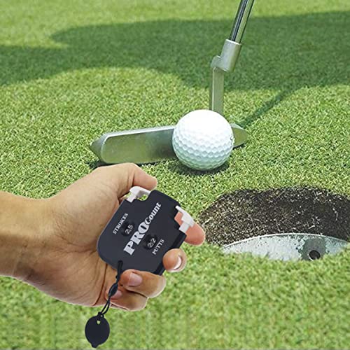 SEACLOUD 2PCS Mini Golf Tally Counter Clicker Turning Technology up to 99 Score Stroke Counter Strike up for Golf Game - style: B2+W2
