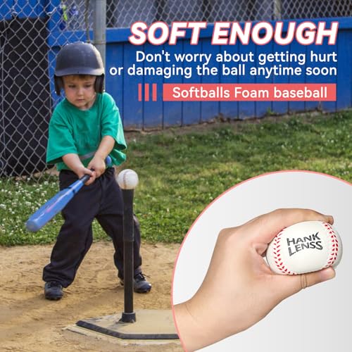 Soft Foam Baseballs for Kids - 12 Pack Practice Balls for Beginners - color: white