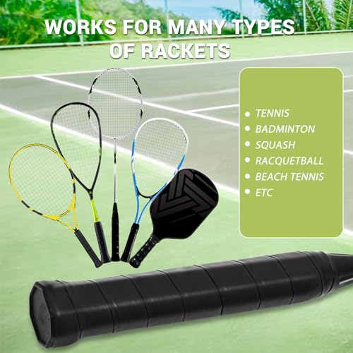 Tennis Racket Grip Strap 6 pre-Cut Tennis Racket Grip Straps Non-Slip Moisture Absorbent Dry fit Tennis Racket Grip Strap Badminton, Pickleball