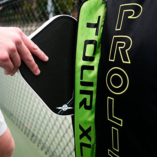 PROLITE Tour XL Pickleball Bag | Men's and Women's Pickleball XL Backpack | Adjustable Straps | | Lime Green/Hot Pink/Blue - color: Blue