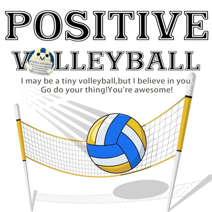 Mini Volleyball Ball Birthday Gifts for Men Women Volleyball Players,Funny Crochet Gifts for Volleyballs Lovers, Emotional Support Crochet - color: Volleyball