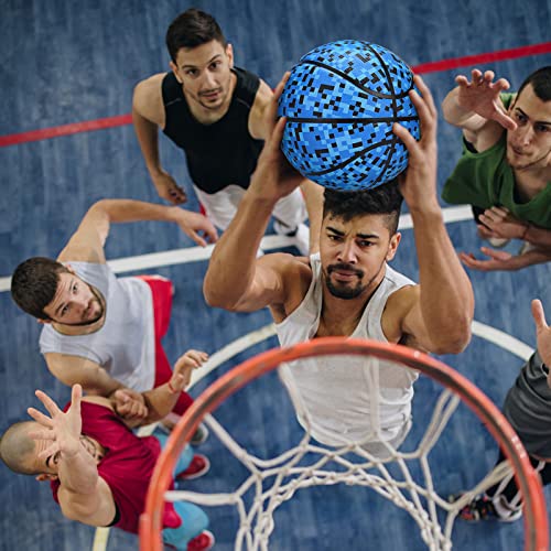 Official Rubber Basketball Outdoor Indoor Mens Basketball Ball Size 3/4/5/6/7 for Kids Youth Teen Boys and Girls Gift Ideas(Without Pump)