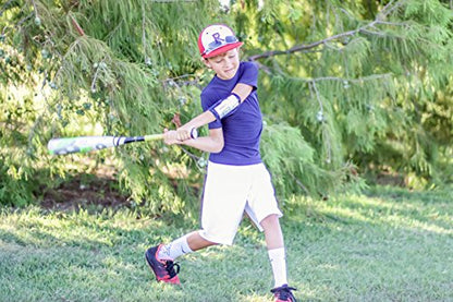 WristCoaches Football Play Wristbands - Youth Quarterback Gear - Wristband Playbook - Softball Wristbands for Signs - color: Purple