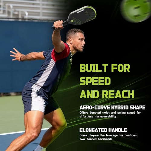 Pickleball Paddles, Featured with Toray T700 Carbon Fiber Surface and 16mm Gen3 Hybrid Polymer-Foam Core, Designed for Balanced Power and Precise Control, USAP Approved