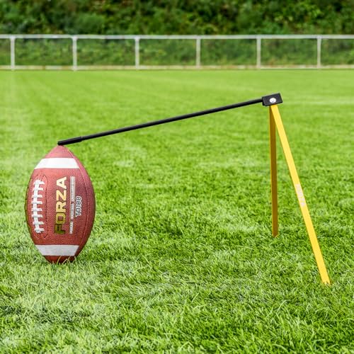 FORZA Kick Stick Football Holder Kicking Tee | Portable & Foldable Football Kicking Holder with Carry Bag for Field Goal & Kickoff Practice – Optional Ball and Kicking Net - size: Pee Wee Ball, style: With Net