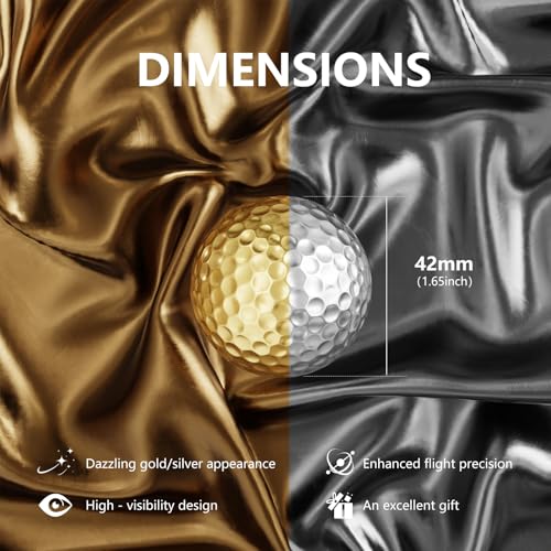2-Layers Premium Golf Ball - Performance Golf Ball for Distance and Straighter Shots, Personalized Antique Gifts for Men Golf Tees Gift Set
