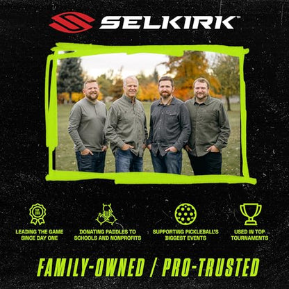 Selkirk Sport Pickleball Paddle Cover | Pickleball Paddle Case | Fits All Paddle Shapes and Sizes | SLK - color: SLK Black and Volt