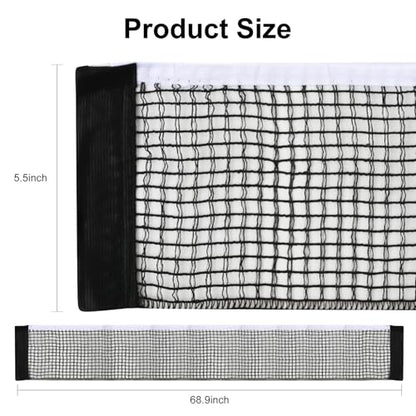 2PCS Ping Pong Net Compatible with Stiga, Durable Table Tennis Net with Chain Tension System, Adjustable for Regulation 60" Tables, Stable for Indoor/Outdoor Matches