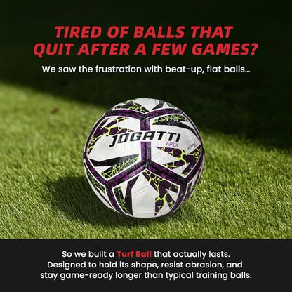 Apex Hybrid Futsal Ball – Professional Match Quality Indoor Soccer Ball Size 4 - Textured PU Surface for Enhanced Grip & Control, Butyl Bladder, Multi-Layered Backing & 12 Embossed Panels.