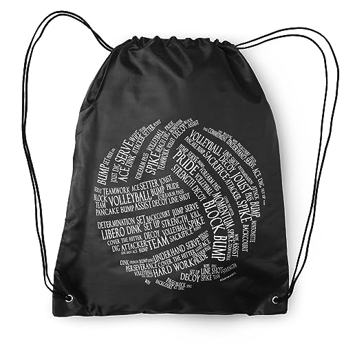 ChalkTalkSPORTS Volleyball Sport Pack Cinch Sack | Volleyball Words