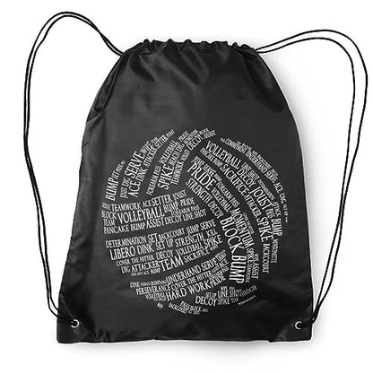 ChalkTalkSPORTS Volleyball Sport Pack Cinch Sack | Volleyball Words
