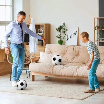 Soccer Ball Size 5 Size 4 Size 3 Size 2 with Pump Deflated - Single, 2 or 3 Pack Official Size Indoor Outdoor Training - Gift for Toddler Kids Youth Teens Adult 1-3 5-8 8-12 12+ Years Old Boys Girls