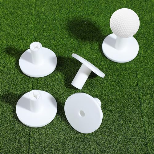 5 PCS Golf Matt Tees, Non-Slip Golf Tees for Mats, Range Mats with Wide Base for Outdoor Driving Practice