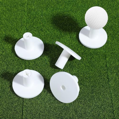 5 PCS Golf Matt Tees, Non-Slip Golf Tees for Mats, Range Mats with Wide Base for Outdoor Driving Practice
