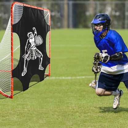 Kapler Lacrosse Goal Shooting Targets - 6x6ft Corner Target for Shooting Practice - Lacrosse Gifts for Boys and Girls - Fits Official Size Goals