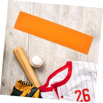 Toddmomy 2pcs Portable Baseball Training Flat Markers Orange Rectangular Boundary Spots Soccer Court Agility Line Markers for Gym Floor Baseball Coaching Equipment