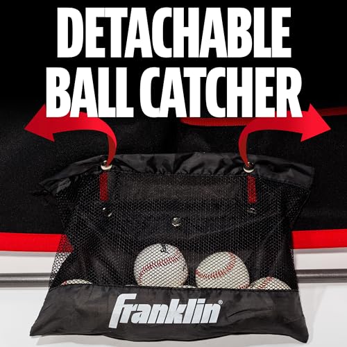Franklin Sports Pitch Back Rebounder and Switch Hitter Pitching Target - 2 in 1 Return Trainer and Catcher Target - Perfect for Pitching, Fielding and Throwing Practice - 55 x 36 Inch