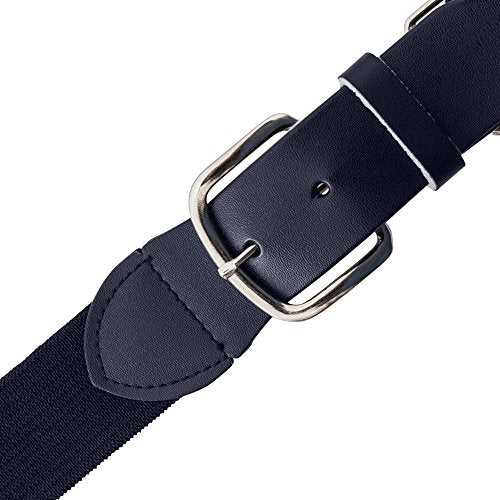 Champion Sports Baseball & Softball Belt – Stretch Fit Uniform Belt for Youth & Adult Players, Multiple Colors - color: Navy, size: Youth (18-32 Inches)