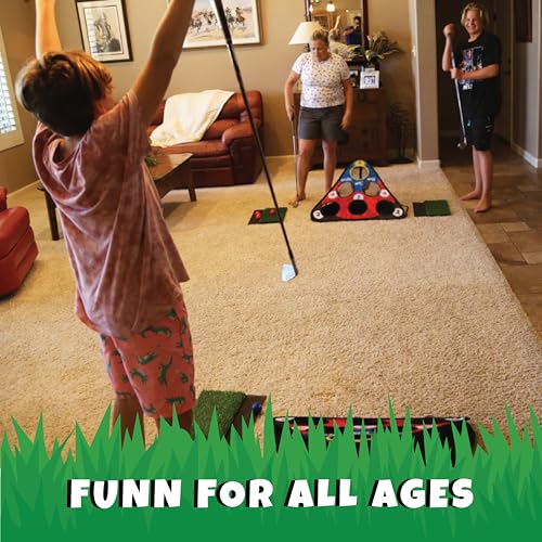 CHIP NN' Hole Golf Game Set | Golf Gifts for Men | Backyard Golf Cornhole Game | Golf Chipping Game | Targets, Golf mats, Foam Golf Balls Included | Golf Game | Golf Accessories for Men | Golf Gift