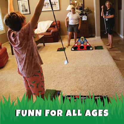 CHIP NN' Hole Golf Game Set | Golf Gifts for Men | Backyard Golf Cornhole Game | Golf Chipping Game | Targets, Golf mats, Foam Golf Balls Included | Golf Game | Golf Accessories for Men | Golf Gift