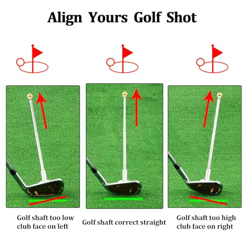 Golf Alignment Stick,Golf Swing Training Aid,Magnetic Training Aid Visualize and Align Your Golf Shot Golf Alignment Aids