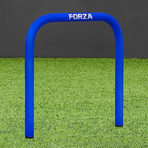 FORZA Pro Soccer Passing Arcs | Set of 4 Elite-Level Soccer Targets to Enhance Passing Techniques & Accuracy - Optional Carry Bag & Bases - color: Electric Blue, size: Without Bases
