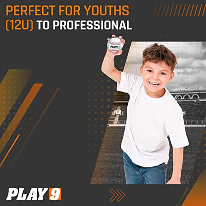 Spin Trainer - Training Baseballs for Pitchers - Genuine Leather for Game Like Feel - Baseball Training Aids - Made for All Skill Levels
