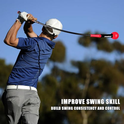 CHAMPKEY Golf Swing Trainer - Tempo & Flexibility Training Aids Warm-Up Stick Ideal for Golf Indoor & Outdoor Practice - size: 48"