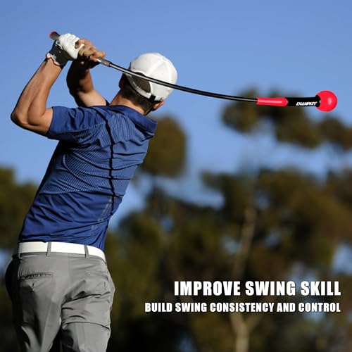 CHAMPKEY Golf Swing Trainer - Tempo & Flexibility Training Aids Warm-Up Stick Ideal for Golf Indoor & Outdoor Practice - size: 40"