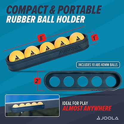 JOOLA Ping Pong Balls - Training 3 Star Table Tennis Balls - 40+mm Regulation Bulk Ping Pong Balls – 12 Pack Colored Ping Pong Balls, Available with Magnetic Ball Holder, Attaches to Ping Pong Table