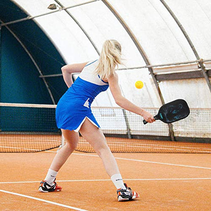 OLANNY Graphite Pickleball Paddles Set- Premium Rackets Fiber Face & Polymer Honeycomb Core Pickleball Set Includes Pickleball Paddles + Pickleball Balls+ Replacement Soft Grip + 1 Bag - color: Lion head Pickleball Paddles