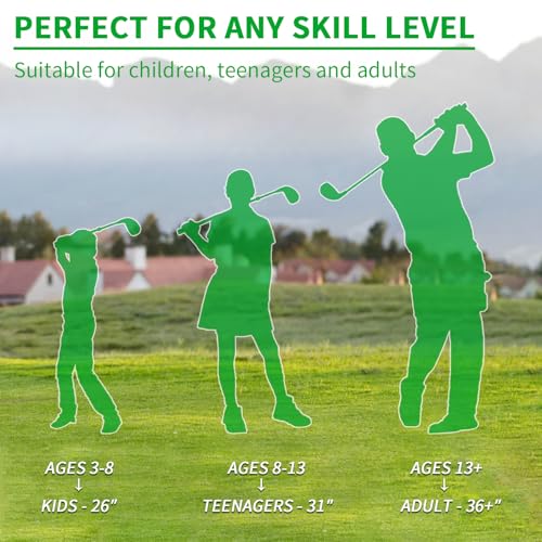 Golf Club with Oversize Head, Right-Handed Plastic Chipping Clubs for Outdoor Backyard Game Training Practice, Golf Accessories Gifts for Men