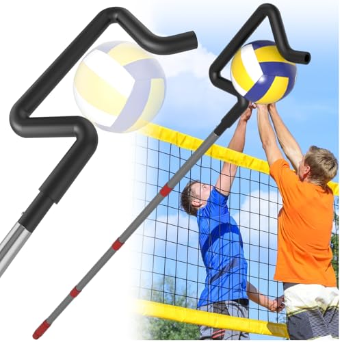 Volleyball Spike Trainer, Height Adjustable Volleyball Hitting Trainer, Hitting Training Tool for Snapping, Serving and Jumping Drills, Hitting Training Equipment for Beginners and Professionals