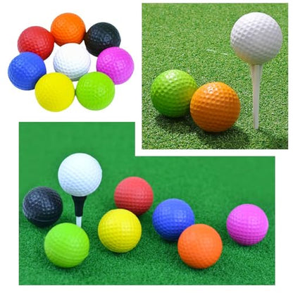 10 Pack Golf Practice Ball Elastic Foams Soft Golfs Training Ball Exercise Ball for Golf Swing Training Aids in/Outdoor Golf Practice Ball Indoor Outdoor Backyard