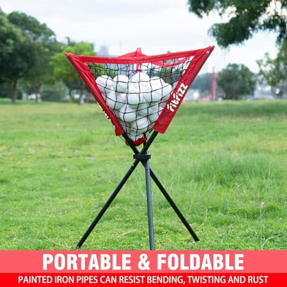 7x7 ft Baseball Net for Batting Pitching Hitting, Softball Pitching Net with Strike Zone, Tee, Ball Caddy, Softball Batting Net Baseball Training Equipment for Kids Adult Youth Sport Practice