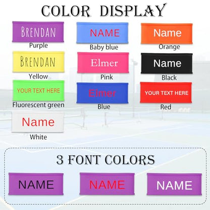 Pickleball Name Bands for Paddles 2PCS Silicone Pickleball Paddle Name Bands Personalized Engraved on Racket Racquetball Ping Pong Paddle, Bicycles Handles - color: 1 PCS