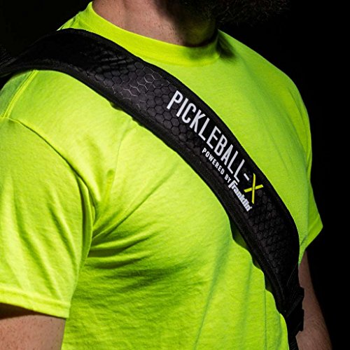 Franklin Sports Pickleball Bags - Sling Bag Backpack for Gear + Equipment - Men + Women - Holds Paddles, Balls + Accessories - color: Black/Green