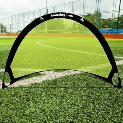 Pop Up Soccer Goals 4ft Soccer Goal Posts for Kids, Foldable Soccer Garden Goals Soccer Sport Games Training Practice