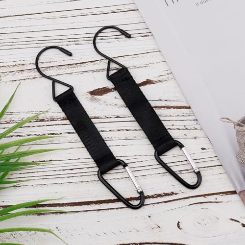 XIHIRCD Fence Hooks, Fence Clips for Backpacks Bottles Nylon Aluminum Buckle Hanging Clips Multifunctional Buckles