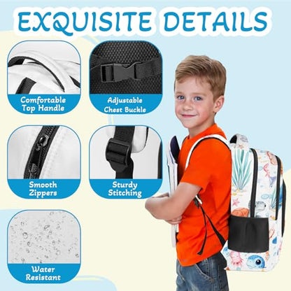 Turtle Backpack for Kids,School Bookbag Large Capacity Adjustable Bookbag Durable Lighting Multi Pockets School Bag Daypack Travel (Turtle) - color: Turtle
