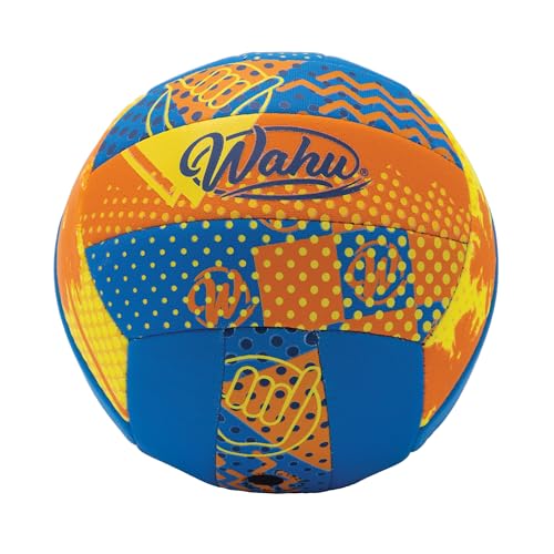 Wahu 100% Waterproof All-Purpose Pool Ball for Beach Volleyball, Soccer, and More, 6.5" Round Water Ball for Beach and Pool Sports Games - color: Orange