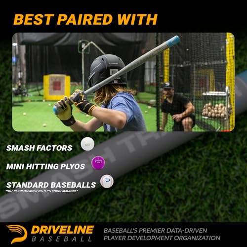 Driveline Baseball Youth Skinny Smash Bat - 1.5" Barrel (30" or 32") Aluminum Underload Practice Bat for Swing Speed and Power + Free Individual Programs - size: 30"
